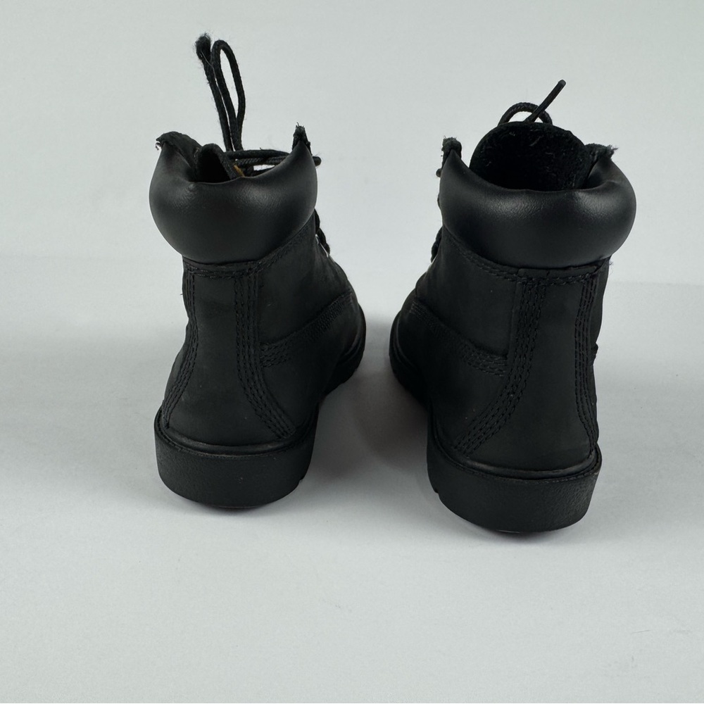 Timberland Black Nubuck Toddler 6-inch waterproof black boot size 10 - Picture 4 of 9